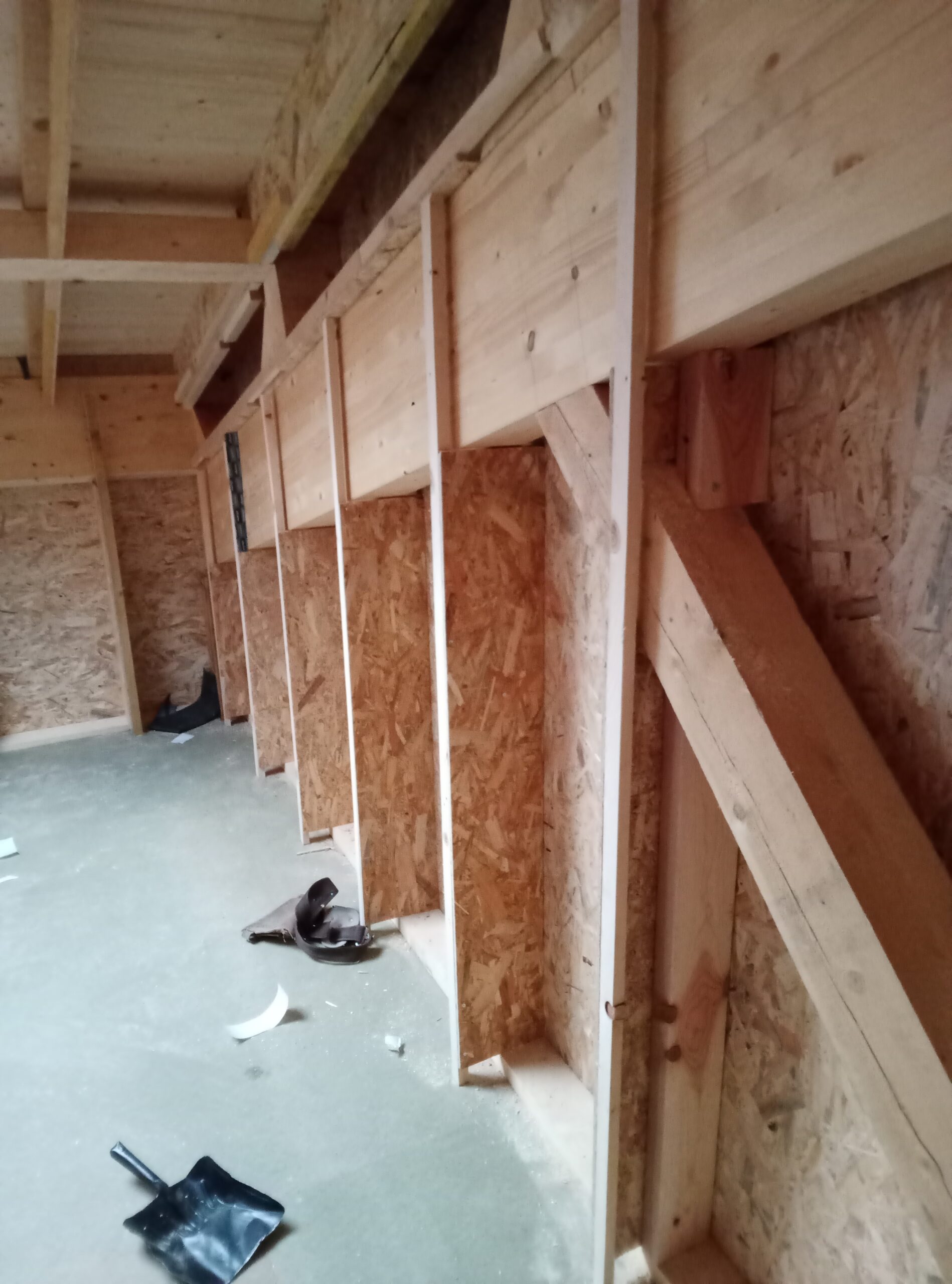 Réalisation de caissons pour isolation en ouate de cellulose